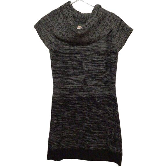 Lei Junior Knit Sweater Dress Size Medium Stretch Casual Heather Grey NWT - Picture 1 of 4